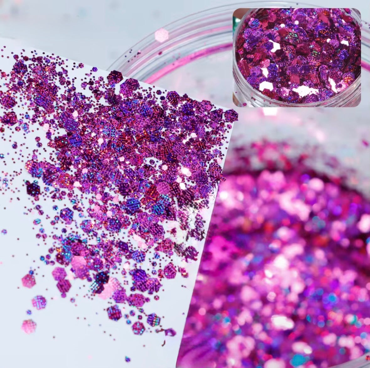 Berry Lit - Premium Stripped Holographic