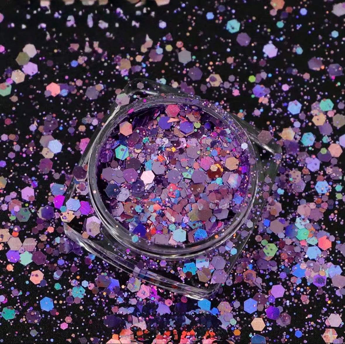 Purple Nebula - Holographic Chunky