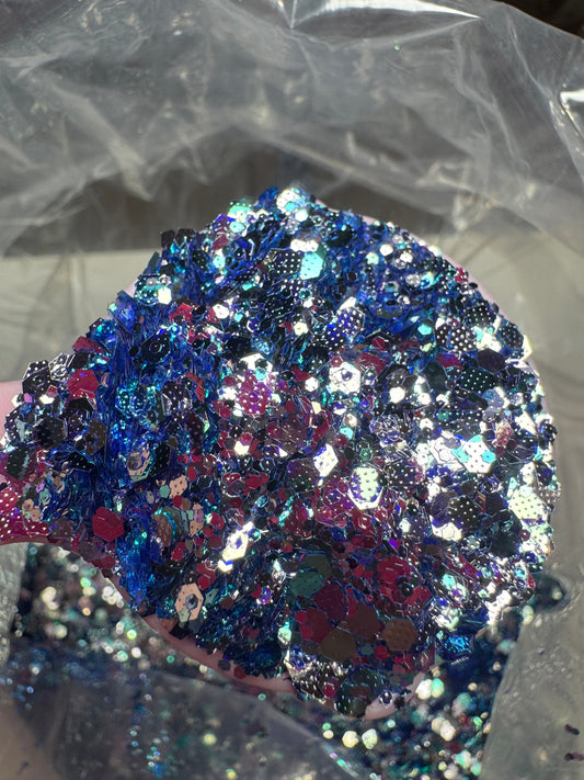 Dory - Embossed Sequin Glitter Chunky