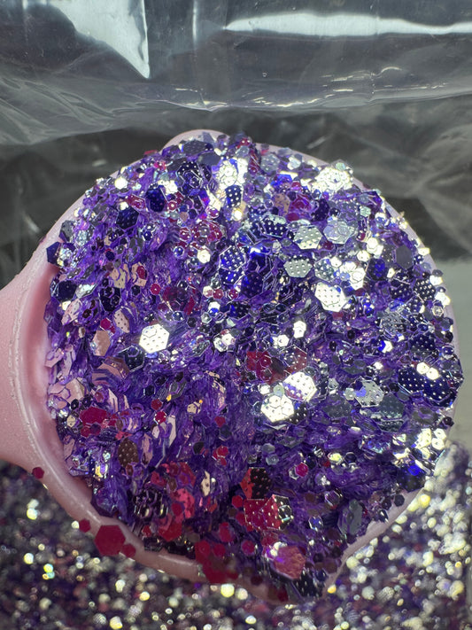 Monica Geller - Embossed Sequin Glitter Chunky