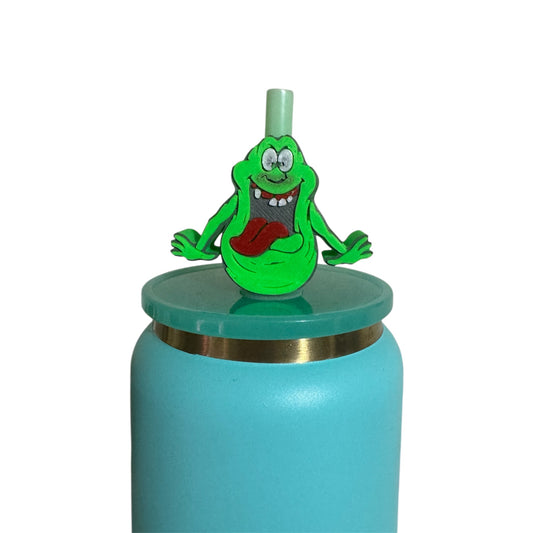 Green Slime Alien Straw Topper- Standard Straw