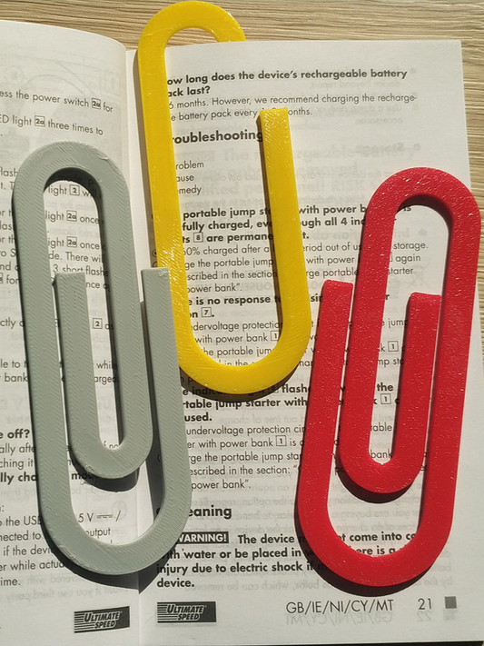 MAXI Paper Clips- 3D printed.