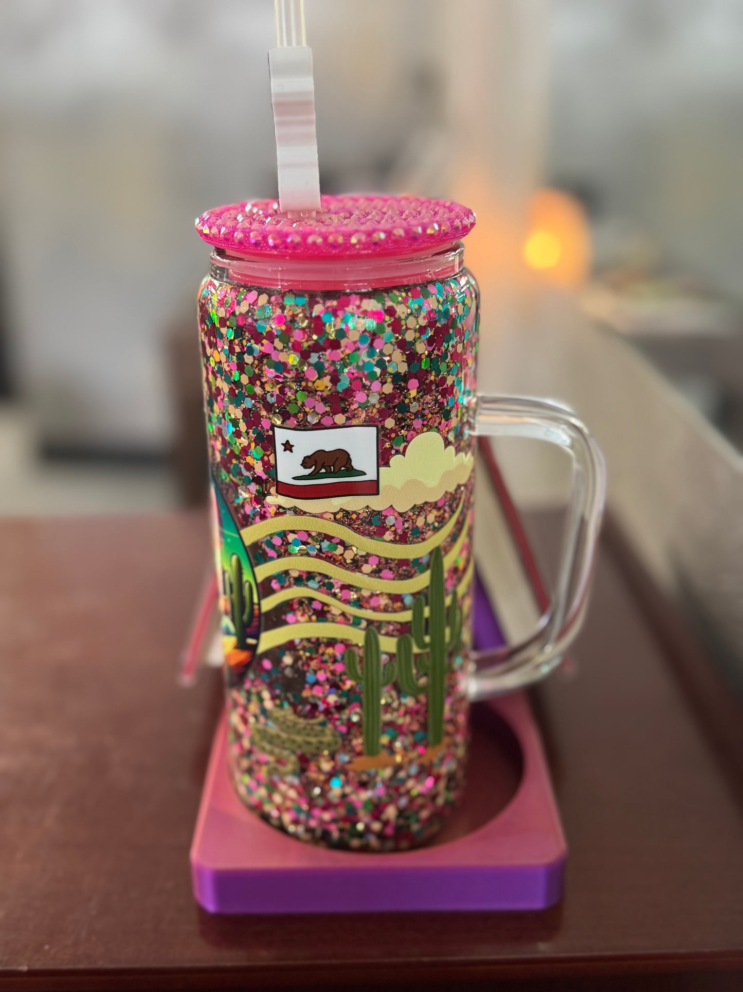 Multicolor Book Page & Cup Holder – 3D Printed