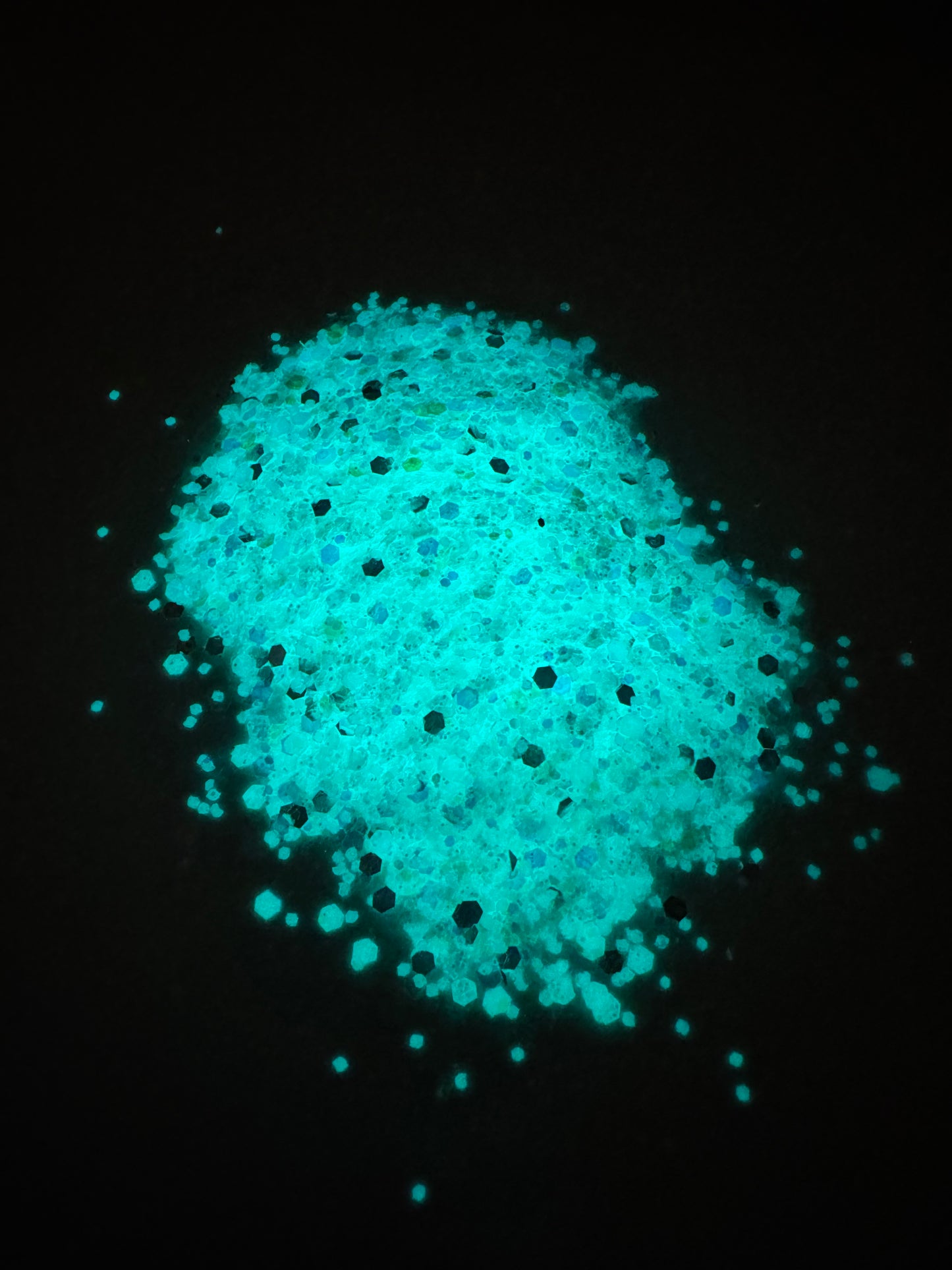 Aqua-Glow Glitter- Aqua Green