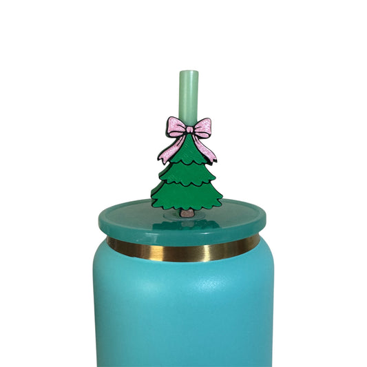 Christmas Tree w/ Pink Bow
