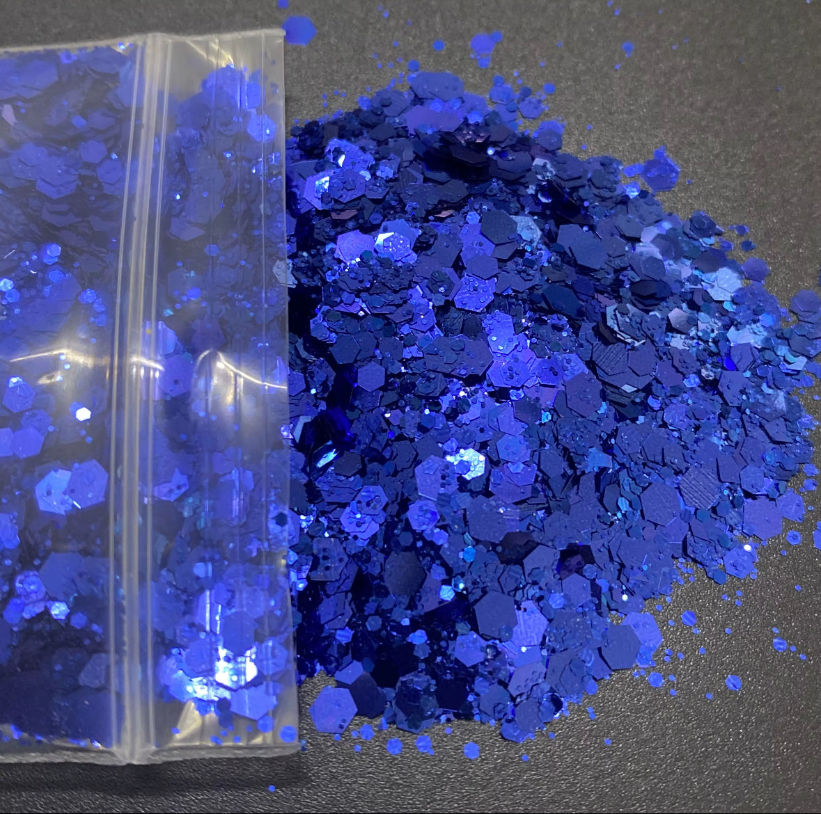 Cobalt Crush - Metallic Chunky