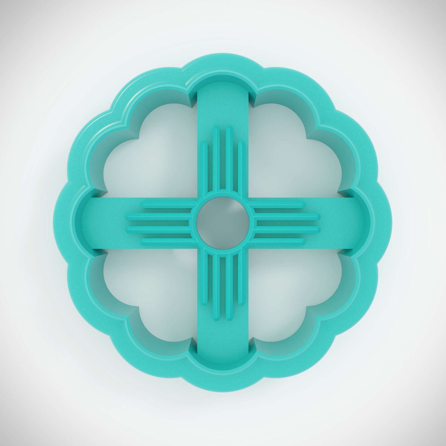 New Mexico Themed Cookie Cutter - Fluted (single)