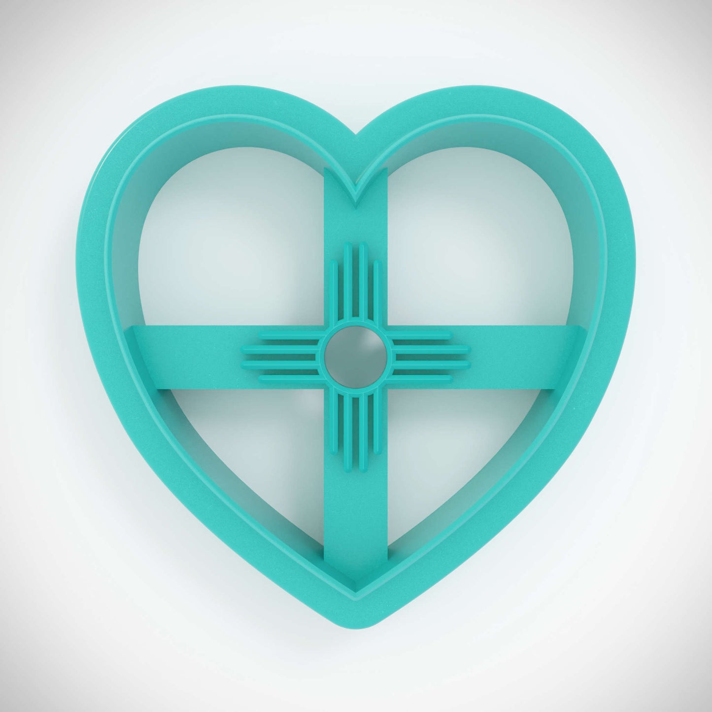 New Mexico Themed Cookie Cutter - Heart (single)
