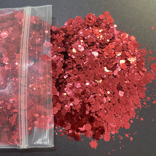 Crimson Crush - Metallic Chunky