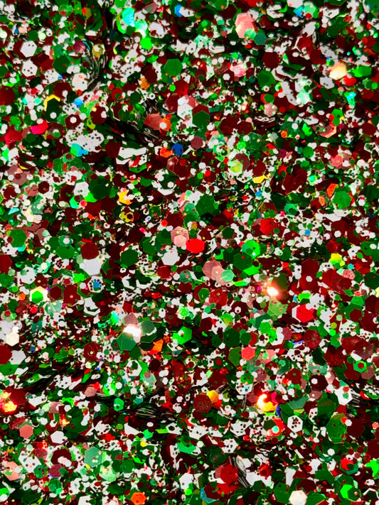 Mistletoe Magic - Holographic Pearl Chunky Multi-Color