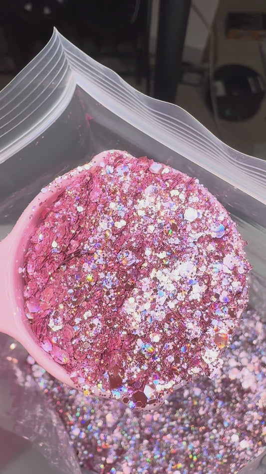 Pink Lace - Holographic Oil Spill